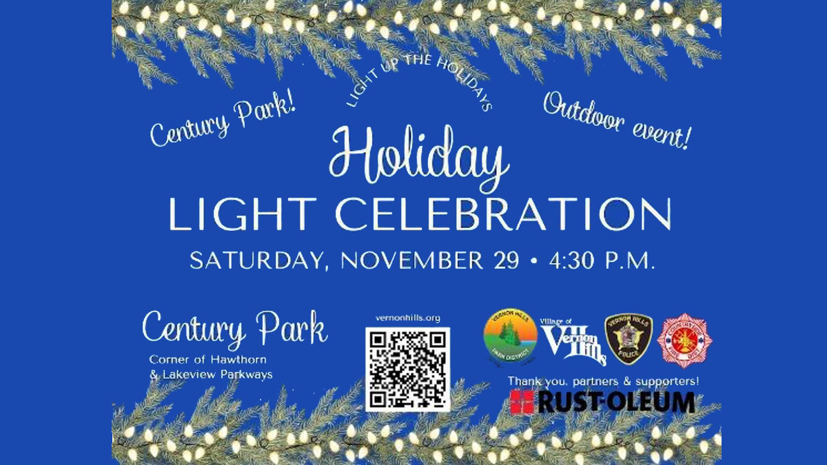 Holiday Light Celebration in Vernon Hills